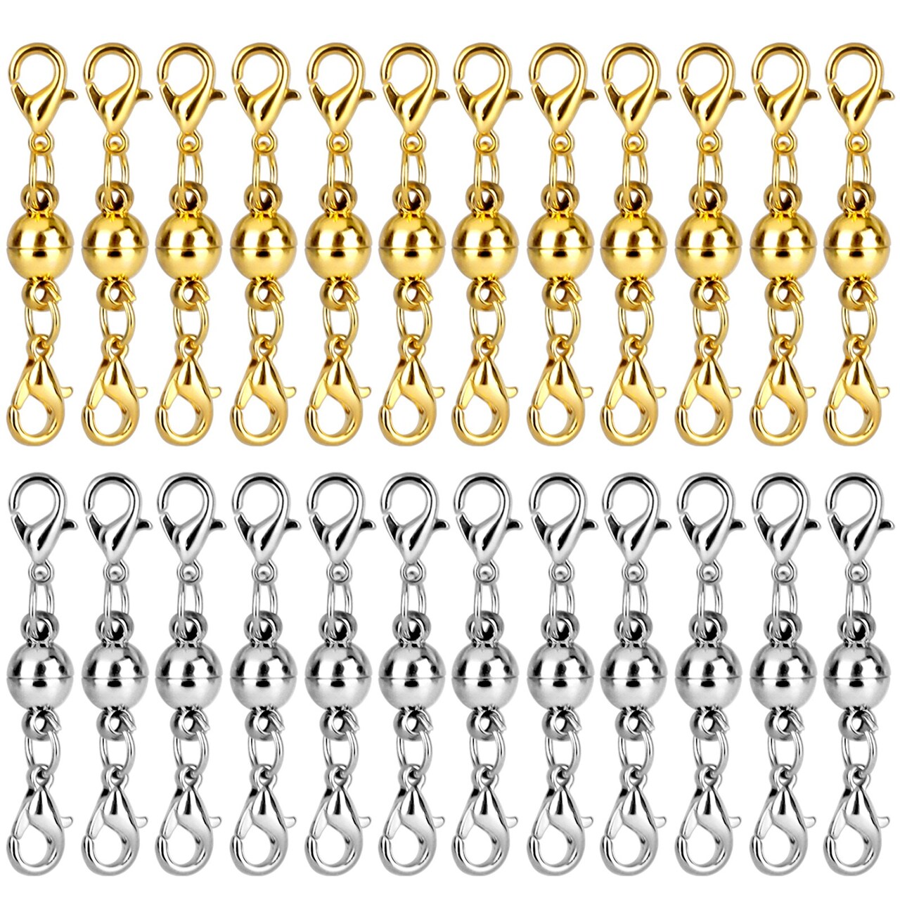 DIY Magnetic Lobster Claw Clasps Necklace Jewelry Bracelets Locking Extender